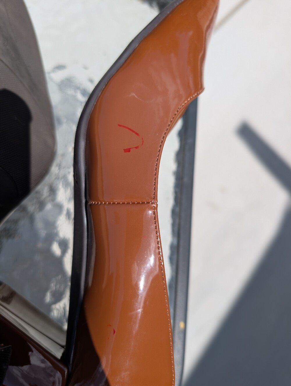 Women’s Patent Brown Pointed-Toe Pumps - Picture 5 of 5